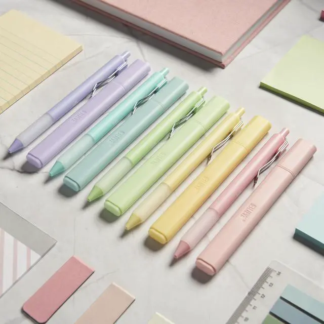Alt view image 4 of 7 - Aesthetic Highlighters and Gel Pens With Soft Ink and Chisel Tip, Bible Highlighters and Pens No Bleed, Dry Fast Easy to Hold, for Bible Journaling Planner School Supplies (CANDY)