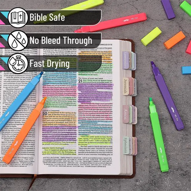 Alt view image 3 of 7 - Aesthetic Highlighters No Bleed, 6 Pack, Assorted Colors
