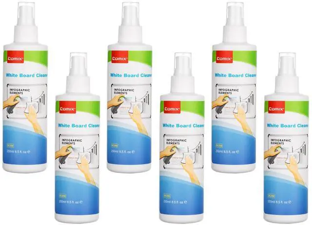Main image of Non-toxic Whiteboard Cleaner, 8.5oz White Board Cleaning Spray, Low Odor Dry Erase Cleaner, 6 Pack