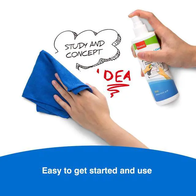 Alt view image 5 of 6 - Non-toxic Whiteboard Cleaner, 8.5oz White Board Cleaning Spray, Low Odor Dry Erase Cleaner, 6 Pack