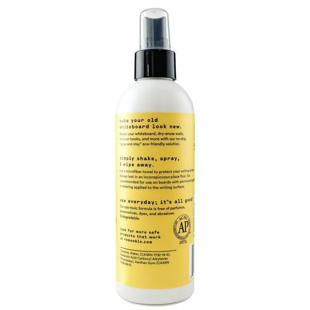 Alt view image 2 of 7 - Dry Erase Whiteboard Cleaner Spray - Safely Removes Tough Stains and Ghosting, 8 oz.