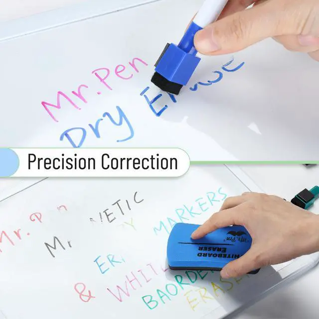 Alt view image 3 of 5 - Magnetic Dry Erase Markers, 8 Pack with Whiteboard Eraser