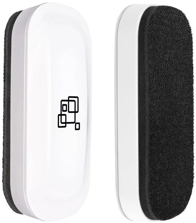 Main image of Magnetic Dry Erase Eraser, 2 Pack, for Glass Board, Calendar, Whiteboard, Office and School Supplies (Pure White)