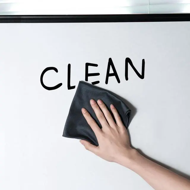 Alt view image 7 of 7 - 2 Pack Whiteboard Cleaning Cloth, Dry Erase Cleaning Cloth for Classroom, Home and Office Use, Reusable and Washable, Grey, 12" x 12"