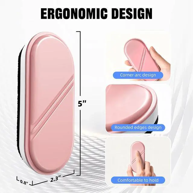Alt view image 6 of 7 - Dry Erase Board Eraser, Magnetic Detachable Whiteboard Eraser 2-Pack, White Board Erasers for Classroom, Glass Board Cleaner, Dry Erase Marker Eraser for Office School Home (Pink)