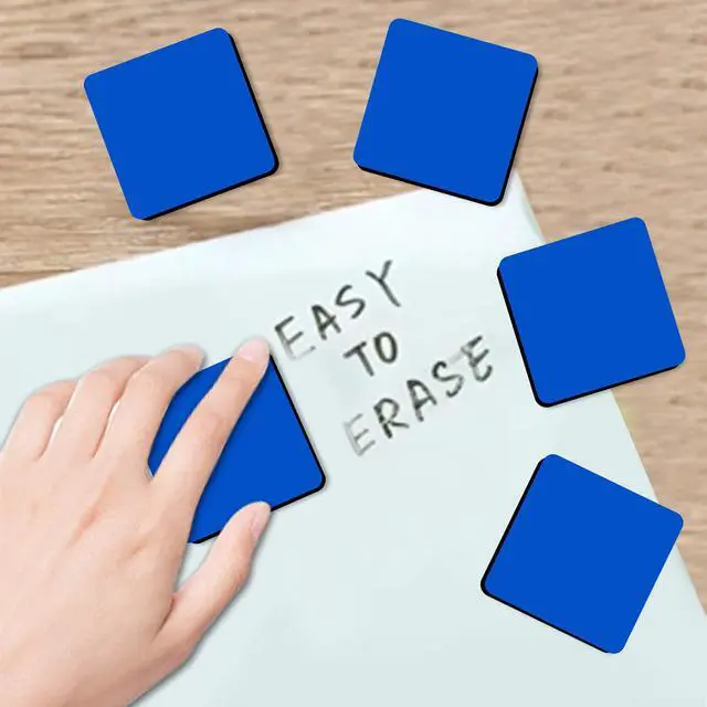 Alt view image 3 of 6 - Dry Erase Eraser, 48 Pack Mini Magnetic Whiteboard Erasers for Kids, Students, Classroom, Teacher Supplies, Home and Office (Blue, 2 x 2 x 0.79 Inch)