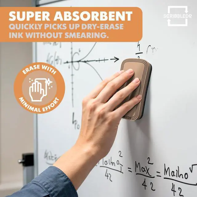 Alt view image 6 of 7 - Boho Magnetic Dry Erase Eraser for Whiteboard Erasers 2 Pack 2x4 Inch White Board Erasers for Teachers Classroom Office Home School Dry Eraser