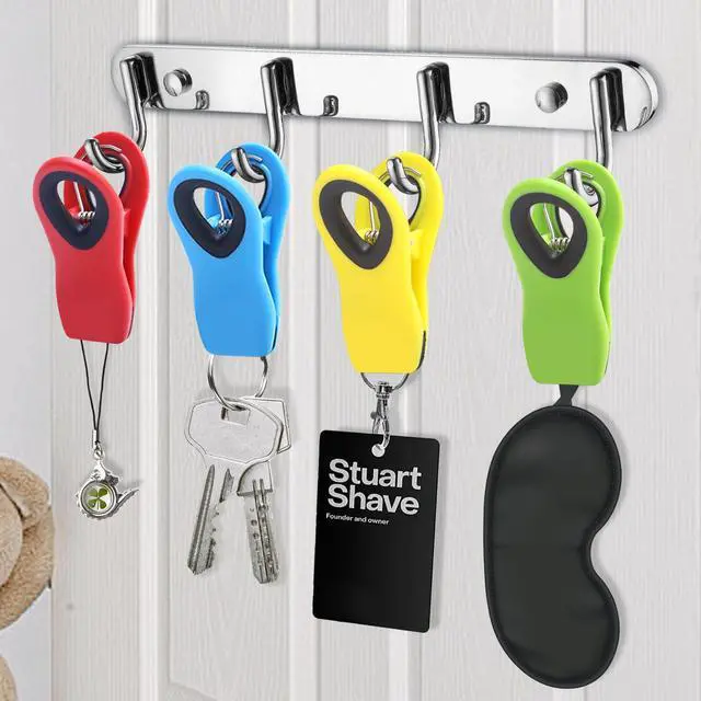 Alt view image 7 of 7 - 12 Pack Chip Clips Bag Clip, Magnetic Food Clip for Chips, Bread, Snacks, Kitchen, Refrigerator, Clothes Pins Multicolor