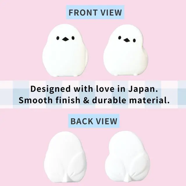 Alt view image 4 of 6 - Cute Kawaii Little Bird Chip Clips Mini Japanese Bag Clips, Set of 4 Small Gift Idea, Strong Grip Food & Paper Clips