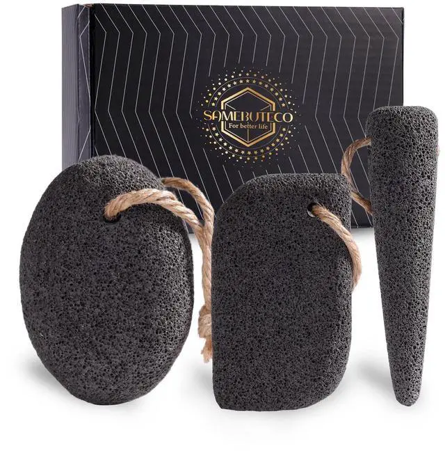 Main image of 3 Shapes Natural Volcanic Pumice Stone for Feet Pumice Cleaning Stone for Sole of The Foot,Edges of The Foot,Toe Seams,Foot Scrubber for Dead Skin Remover Deep Clean