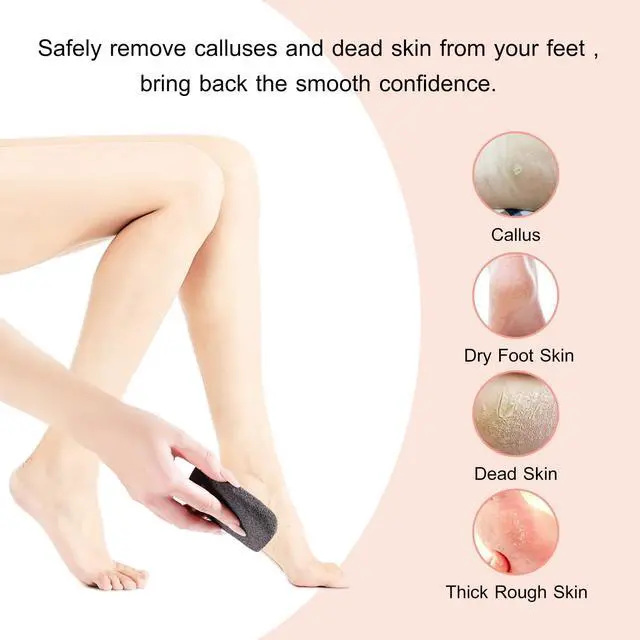 Alt view image 5 of 7 - 3 Shapes Natural Volcanic Pumice Stone for Feet Pumice Cleaning Stone for Sole of The Foot,Edges of The Foot,Toe Seams,Foot Scrubber for Dead Skin Remover Deep Clean
