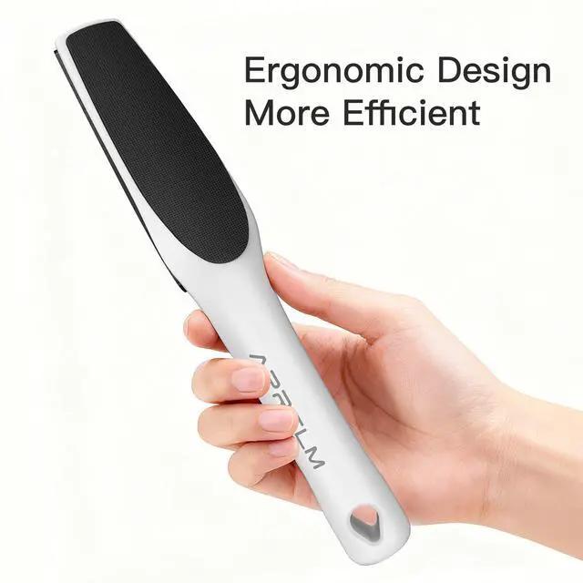 Alt view image 5 of 6 - 3-Sided Nano Glass Foot File, 3-in-1 Coarse/Medium/Fine Foot Callus Remover, Professional Callus Remover for Feet Hard Skin Smooth Polishing (White)
