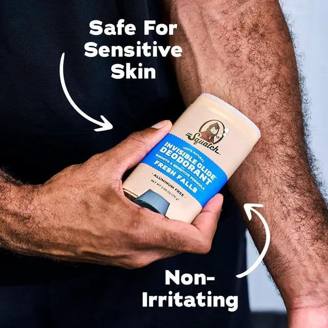 Alt view image 6 of 7 - Invisible Glide Natural Mens Deodorant Smooth Glide, No Stains Aluminum Free Deodorant Men Safe for Sensitive Skin Fresh Falls + Wood Barrel Bourbon 2.65oz (2-Pack)