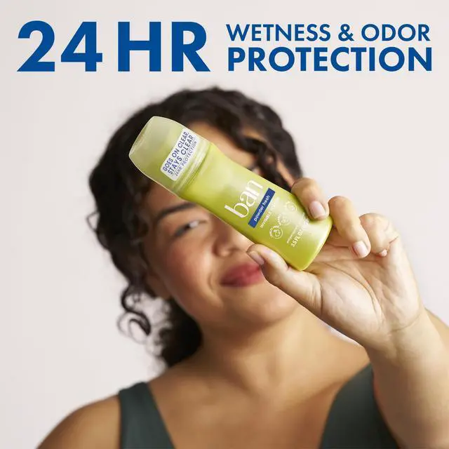 Alt view image 3 of 7 - Invisible Roll-on Antiperspirant Deodorant for Women and Men, 24-hour Underarm Odor & Sweat Protection, Powder Fresh, 3.5 Oz, Pack of 4