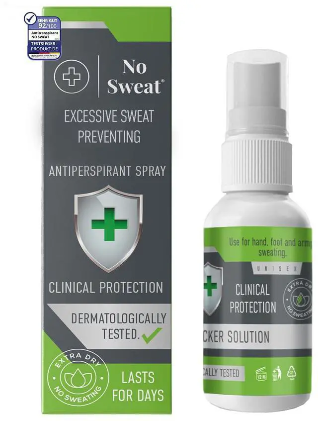 Main image of Maximum Strength Antiperspirant Spray, Strong Deodorant for Excessive Sweating & Hyperhidrosis Treatment, Lasts up to 7 Days -50ml) Packing May Vary