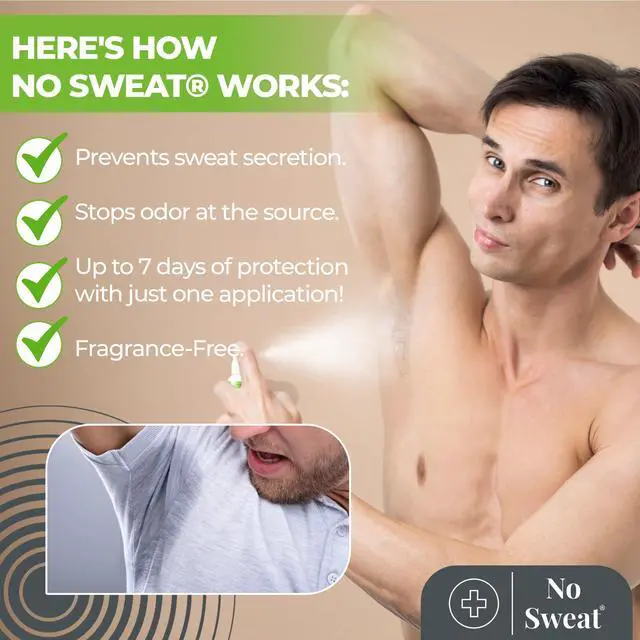Alt view image 6 of 7 - Maximum Strength Antiperspirant Spray, Strong Deodorant for Excessive Sweating & Hyperhidrosis Treatment, Lasts up to 7 Days -50ml) Packing May Vary