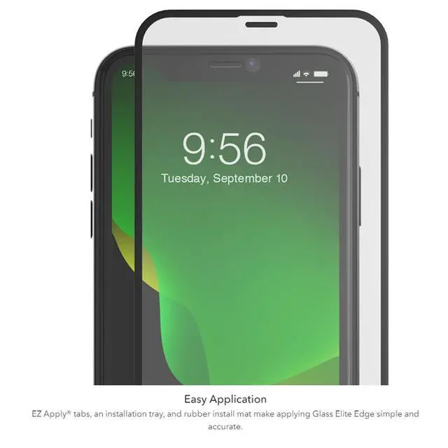 Alt view image 3 of 6 - InvisibleShield Glass Elite Edge Screen Protector for iPhone 11 and iPhone XR Tempered Glass, Smudge-Free ClearPrint, Extreme Shatter, Impact and Scratch Protection