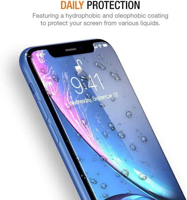 Alt view image 4 of 5 - Tempered Glass Screen Protector Designed for Apple iPhone 11 (2019) / iPhone XR (2018), 3 Pack HD 0.25mm Glass 9H Film (w/Alignment Case Tool included)