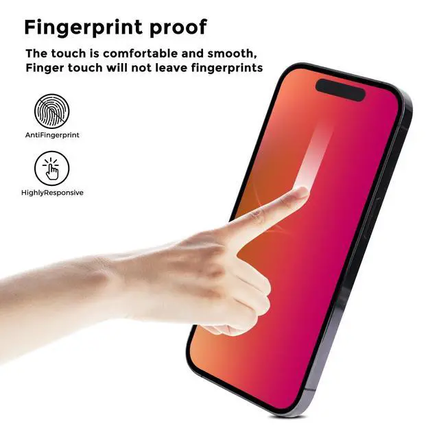 Alt view image 3 of 7 - Privacy Screen Protector for iPhone Air6.5 inch- Flexible film Anti-blue light, anti-glare, anti-scratch, filter screenultraviolet