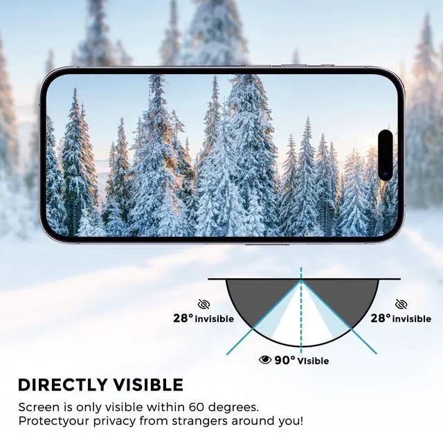 Alt view image 4 of 7 - Privacy Screen Protector for iPhone Air6.5 inch- Flexible film Anti-blue light, anti-glare, anti-scratch, filter screenultraviolet