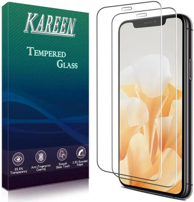 Main image of 2 Pack Screen Protector for iPhone 11, iPhone XR 6.1-Inch Tempered Glass Film, 9H Hardness, Anti Scratch, Bubble Free, Case Friendly, Easy to Install