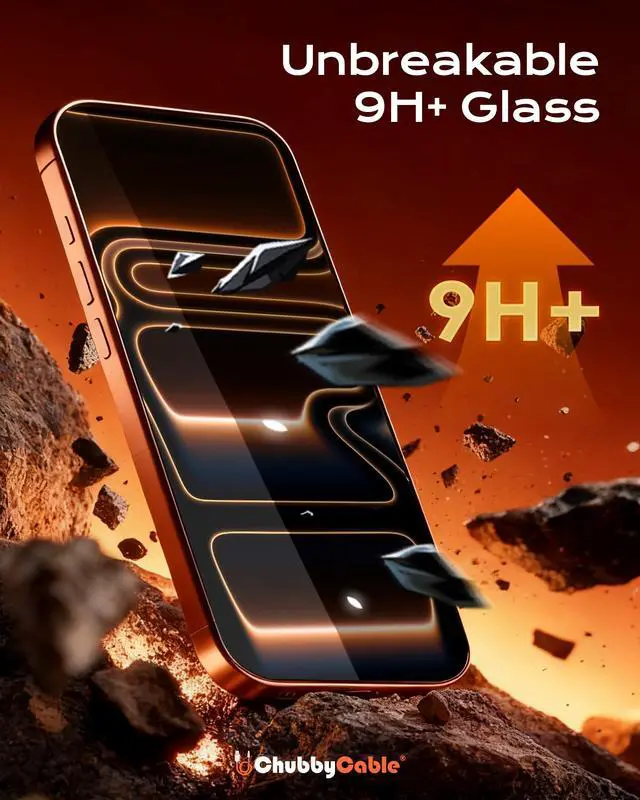 Alt view image 5 of 6 - 2PCS ChubbyShield Ultra for iPhone 17 Air HD Tempered Glass Screen Protector, Ultra-easy Install Box, Auto Dust-Elimination & Bubble Free