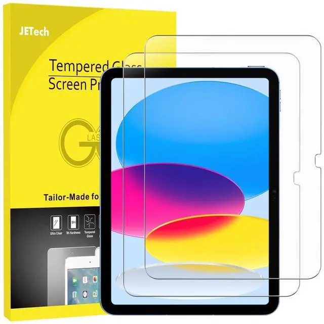 Main image of Screen Protector for iPad (A16) 11th/10th Generation (2025/2022), 9H Tempered Glass Film, HD Clear, 2-Pack