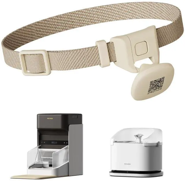 Main image of RFID Collar Tag for One RFID Automatic Cat Feeder PLAF301 and Smart App Monitoring Multi Cats Water Fountain PLWF305, Lightweight and Compact Collar Sensor with Snap Release Design
