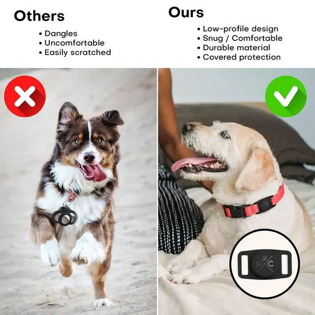 Alt view image 5 of 7 - AirTag Dog Collar | Durable & Protective Dog AirTag Holder - Track Your Pet Using Apple AirTag Technology - Dog Collar AirTag Holder -for Dogs and Cats