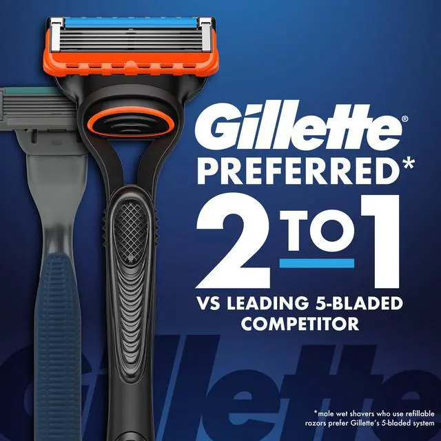 Alt view image 2 of 7 - Fusion5 Razor for Men, 5-Blade, 1 Razor Handle, 3 Blade Refills