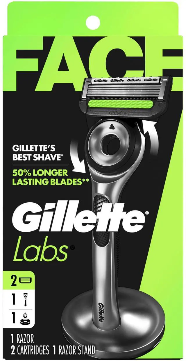 Main image of Mens Razor, Shaving Kit for Men, Includes 1 Handle, 2 Razor Blade Refills, 1 Premium Magnetic Stand