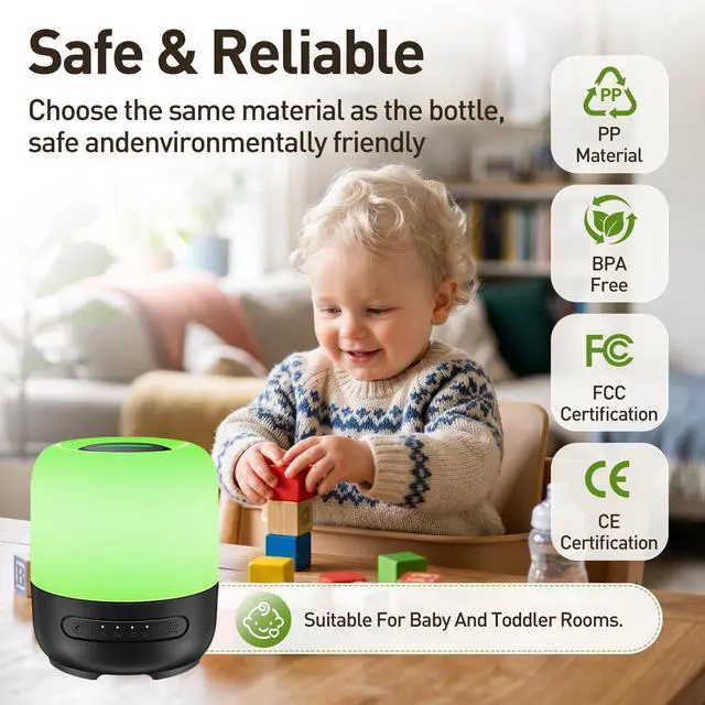 Alt view image 6 of 7 - Essential Oil Diffuser, 300ml Ultrasonic Aromatherapy Oil Diffuser & Humidifier with 7 Color Night Lights, Quiet 20dB Operation for 12 Hours, for Home, Bedroom, Office (1)