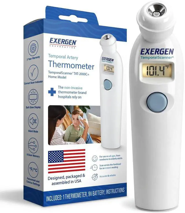 Main image of 2000C+ Temporal Artery Thermometer Fast & Accurate Forehead Thermometer for Adults, Kids & Babies