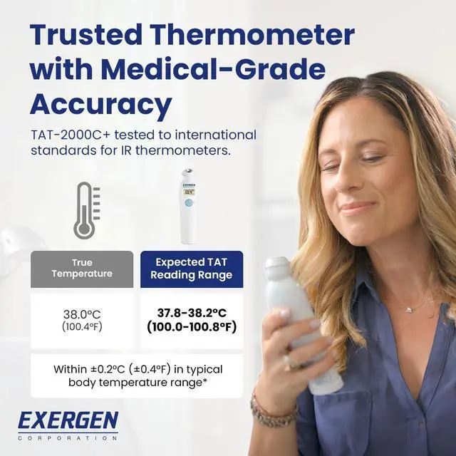 Alt view image 3 of 7 - 2000C+ Temporal Artery Thermometer Fast & Accurate Forehead Thermometer for Adults, Kids & Babies