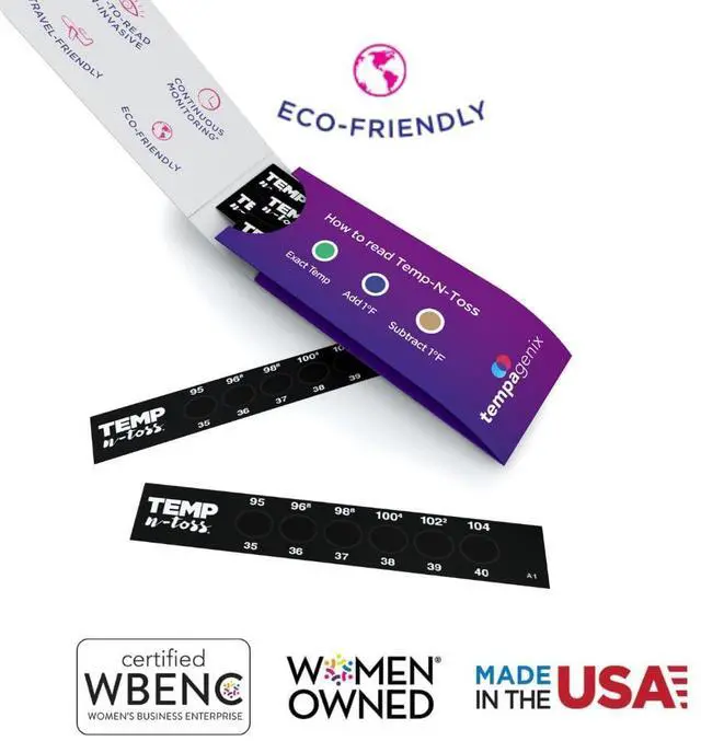 Alt view image 5 of 6 - Fast Reading Disposable Forehead Thermometer Strips - Temp-N-Toss for Accurate & Hygienic Baby Temperature Measurement - Easy to Use and Reliable Single-Use Fever Indicator (6)