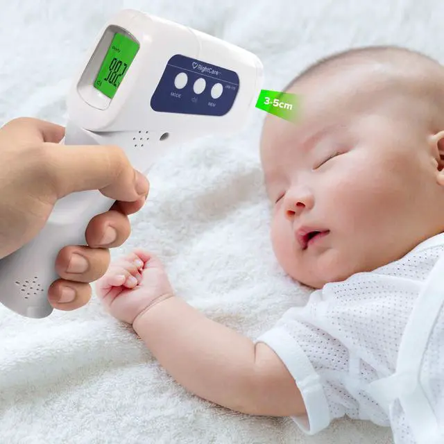 Alt view image 5 of 6 - No-Touch Infrared Forehead Thermometer with Instant Results for School, Home, and Businesses, 1 Count
