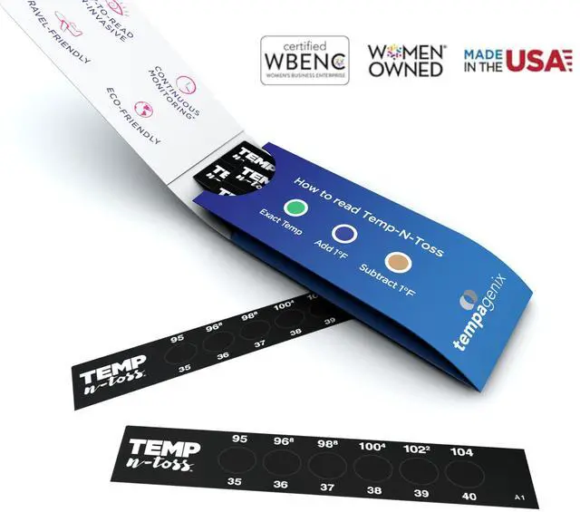 Alt view image 3 of 7 - Fast Reading Disposable Forehead Thermometer Strips - Temp-N-Toss for Accurate & Hygienic Adult Temperature Measurement (6)