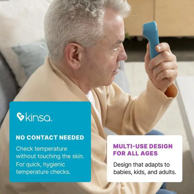 Alt view image 6 of 7 - QuickScan Smart Forehead Thermometer for Adults, Kids and Babies, No-Touch Digital Thermometer, App-Connected Family Health Tracking, Fast Accurate Fever Readings