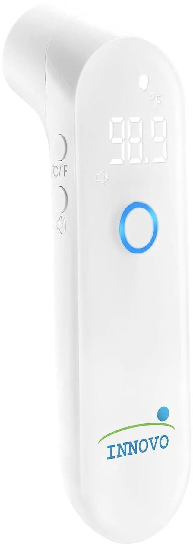 Main image of Touchless Digital Forehead Basal Thermometer, Non-Contact with Fever Alert Detection