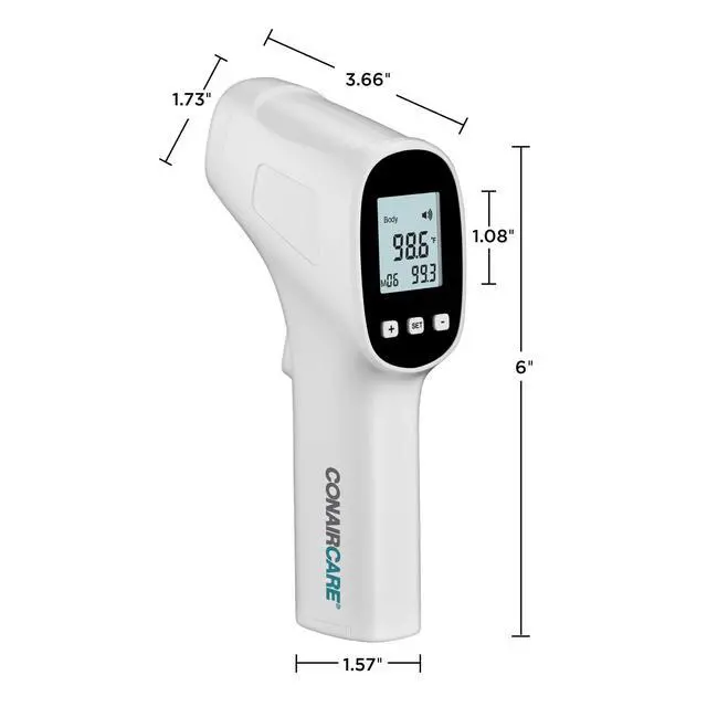 Alt view image 4 of 5 - Digital Thermometer for Adults and Kids, Forehead Thermometer, No Contact with Large LCD Display Infared Thermomter with Fever Alert and Memory Function