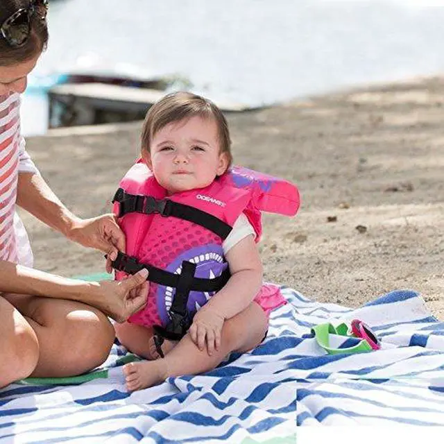 Alt view image 3 of 6 - Oceans 7 US Coast Guard Approved, Infant-Child-Youth Life Jacket Vest Sizes for 8-90 Lbs. Type III Vest, PFD, Personal Flotation Device