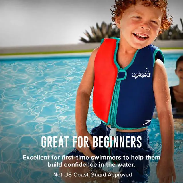 Alt view image 2 of 5 - Unisex-Child Swim Flotation Classic Life Vest Begin to Swim UPF 50