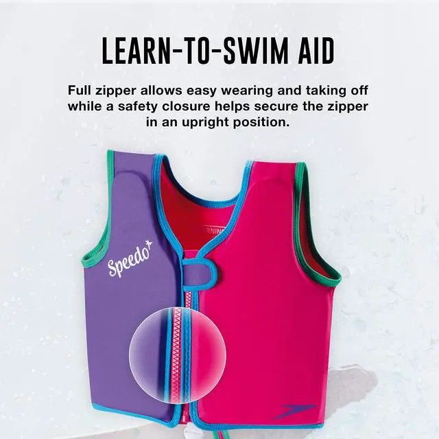 Alt view image 4 of 5 - Unisex-Child Swim Flotation Classic Life Vest Begin to Swim UPF 50