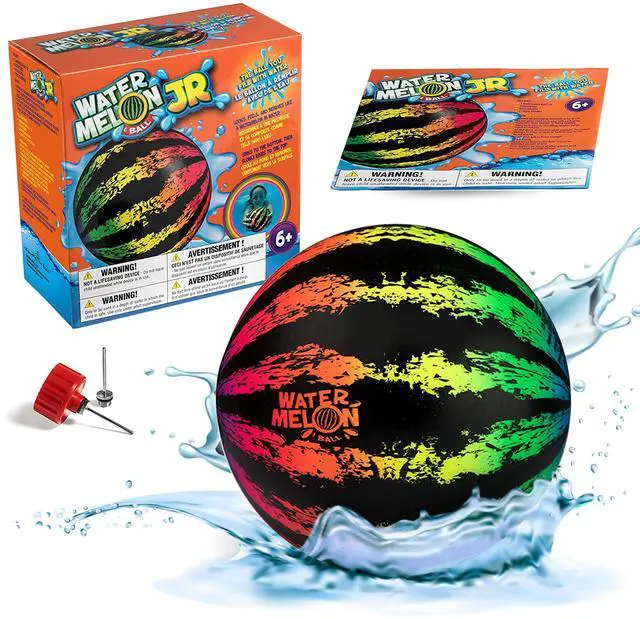 Main image of Durable Fillable Pool Toy for Underwater Games - Football, Basketball & Rugby - Perfect for Water Parties - Fun for Adults & Kids Alike - Ages 6+, 6.5" Multicolor