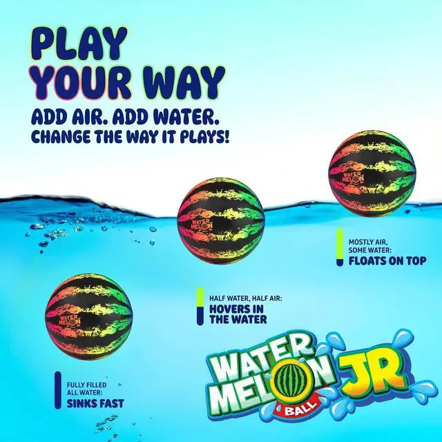 Alt view image 2 of 7 - Durable Fillable Pool Toy for Underwater Games - Football, Basketball & Rugby - Perfect for Water Parties - Fun for Adults & Kids Alike - Ages 6+, 6.5" Multicolor