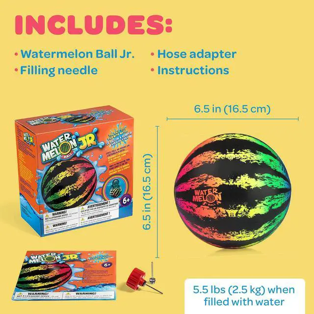 Alt view image 6 of 7 - Durable Fillable Pool Toy for Underwater Games - Football, Basketball & Rugby - Perfect for Water Parties - Fun for Adults & Kids Alike - Ages 6+, 6.5" Multicolor