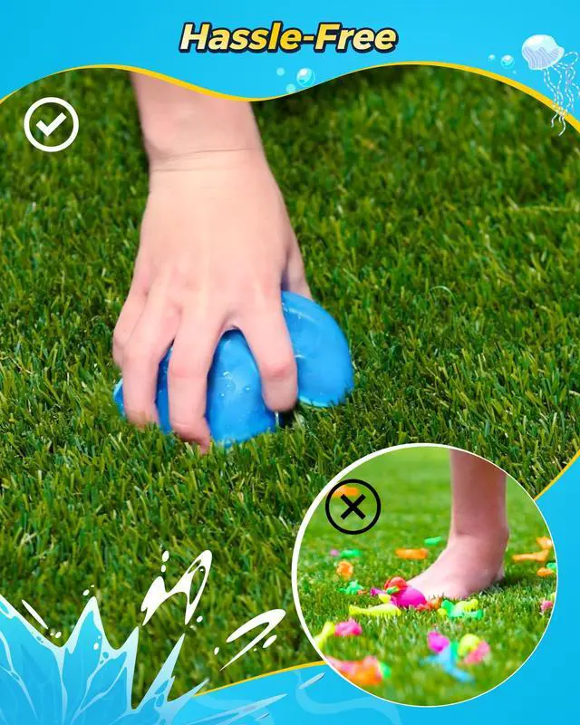 Alt view image 6 of 7 - Reusable Water Balloons 12PCS - Summer Water Toys for Pool Beach & Outdoor, Self-Sealing Refillable Water Bombs for Kids Ages 3-14, Magnetic Splash Balls for Kids Fun Games & Activities