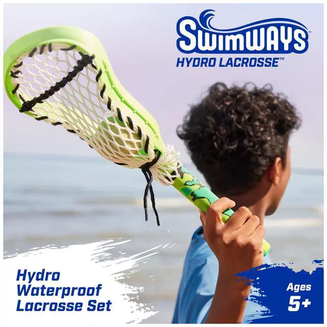 Alt view image 2 of 7 - Hydro Lacrosse, Waterproof Lacrosse Set, Outdoor Games for Adults and Kids, Sports Equipment, Pool Party Games and Toys, Blue