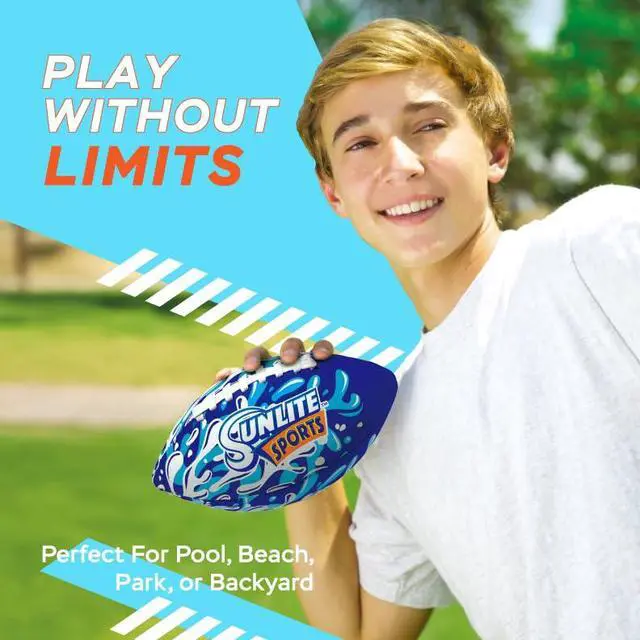 Alt view image 4 of 7 - Waterproof Football, Outdoor Play, For Pool Beach Lake Park Water Toy, For Kids Children Teens Adults, Family Fun