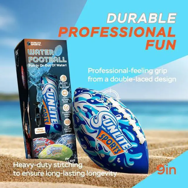 Alt view image 7 of 7 - Waterproof Football, Outdoor Play, For Pool Beach Lake Park Water Toy, For Kids Children Teens Adults, Family Fun